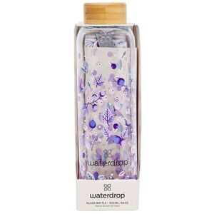 Waterdrop Microdrinks 20oz Purple Floral Water Bottle